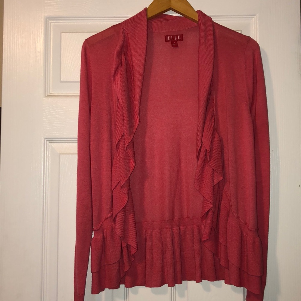 Elle ruffle cardigan